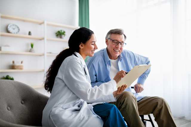 Healthcare professionals collaborating